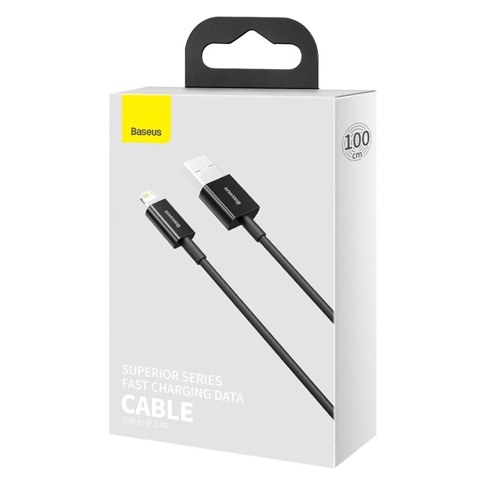 Baseus Superior Series USB-A auf Lightning Kabel 20W 1m | Schwarz | Nylon