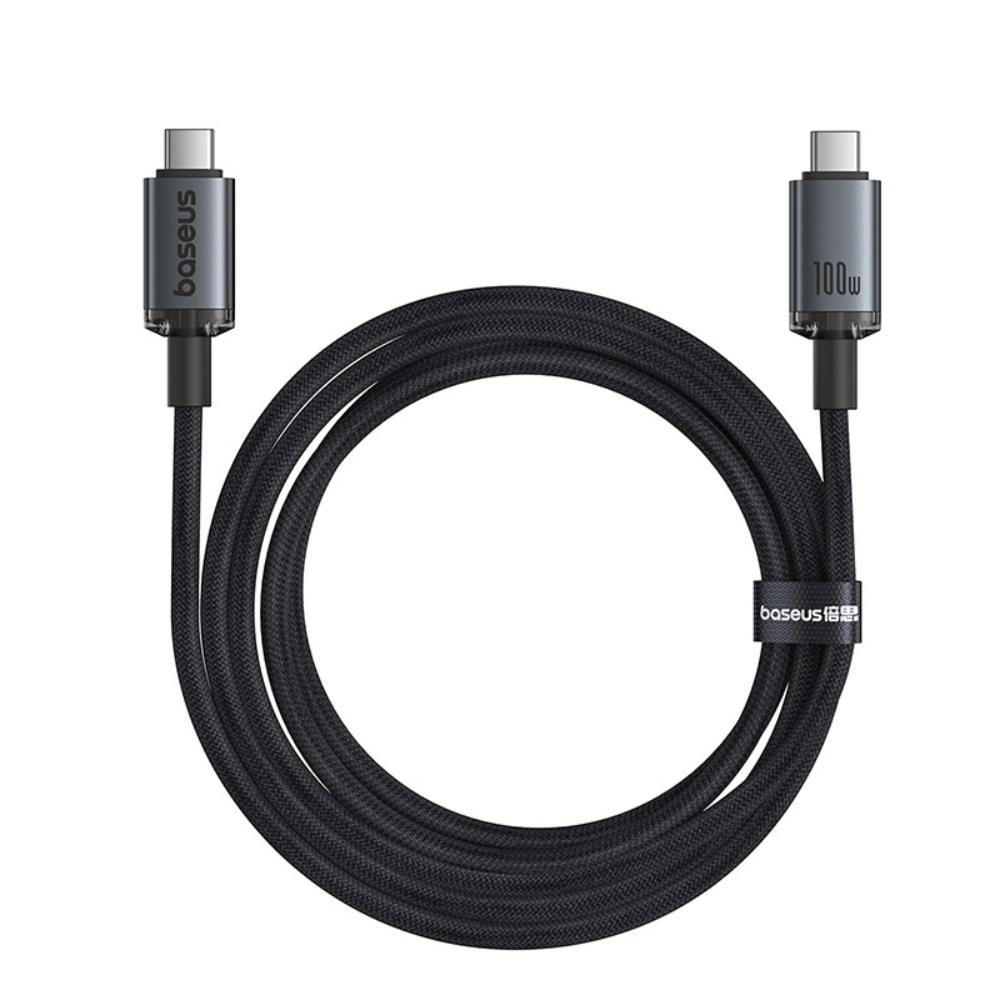 USB-C Daten- und Ladekabel - USB-C Baseus Crystal Shine Series, 100W, 1,5m, Schwarz P10318204111-00