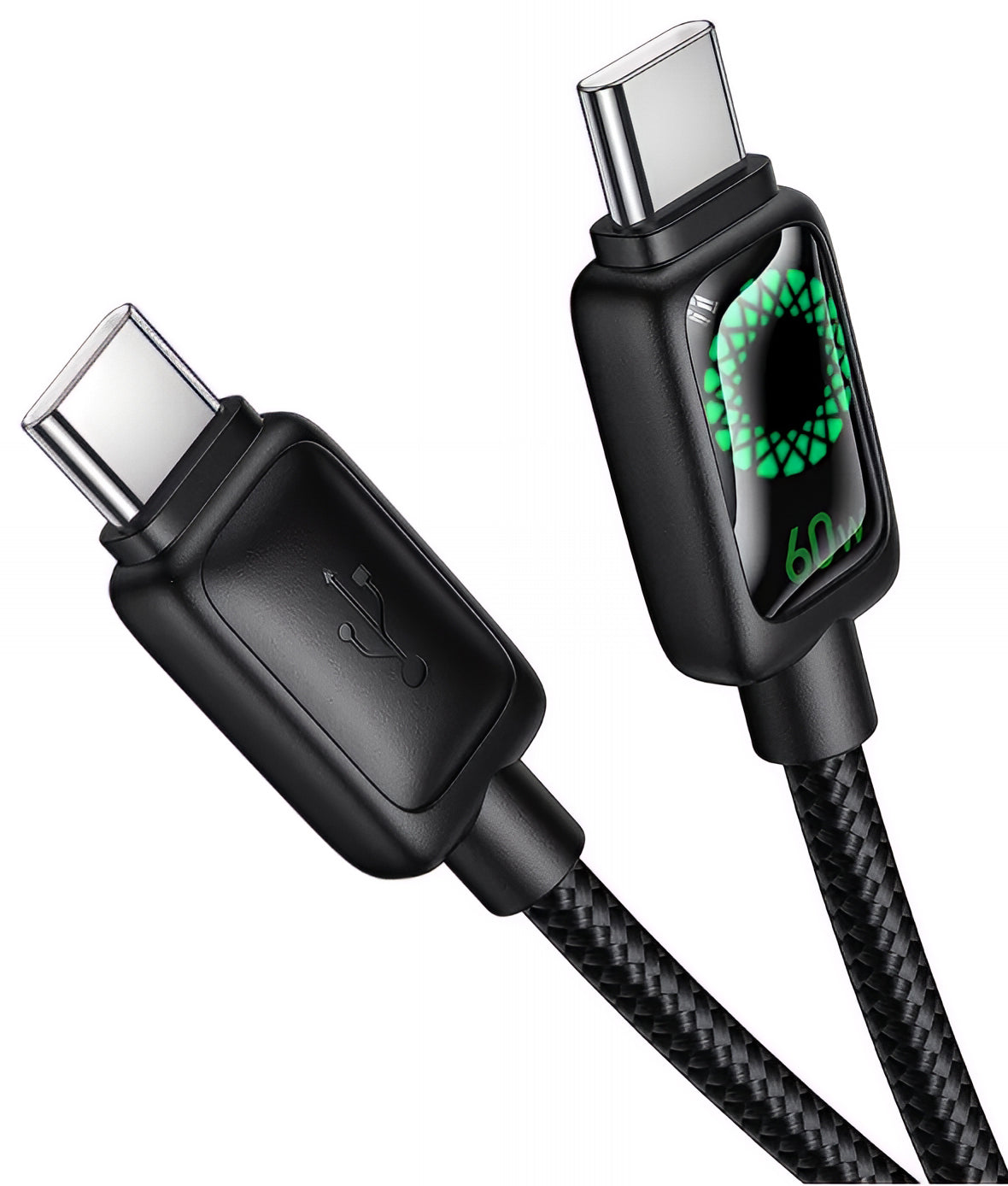 USB-C Daten- und Ladekabel - USB-C HOCO U146, 60W, 1,2m, Schwarz