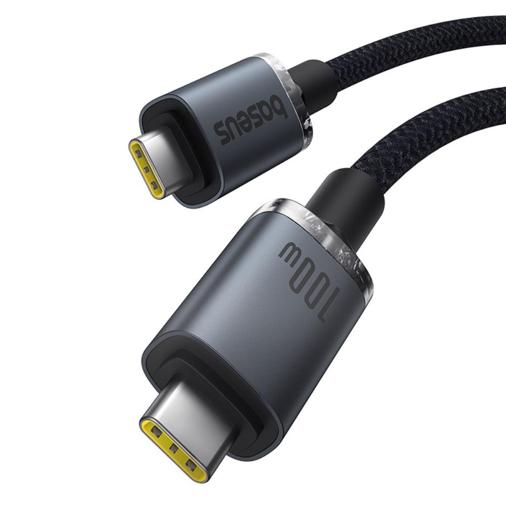 USB-C Daten- und Ladekabel - USB-C Baseus Crystal Shine Series, 100W, 1,5m, Schwarz P10318204111-00