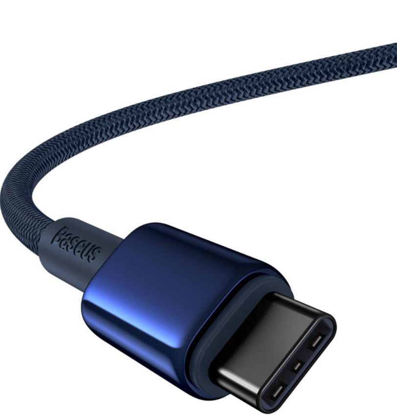 USB-C Daten- und Ladekabel - USB-C Baseus Tungsten Gold, 100W, 1m, Marineblau P10319800321-03