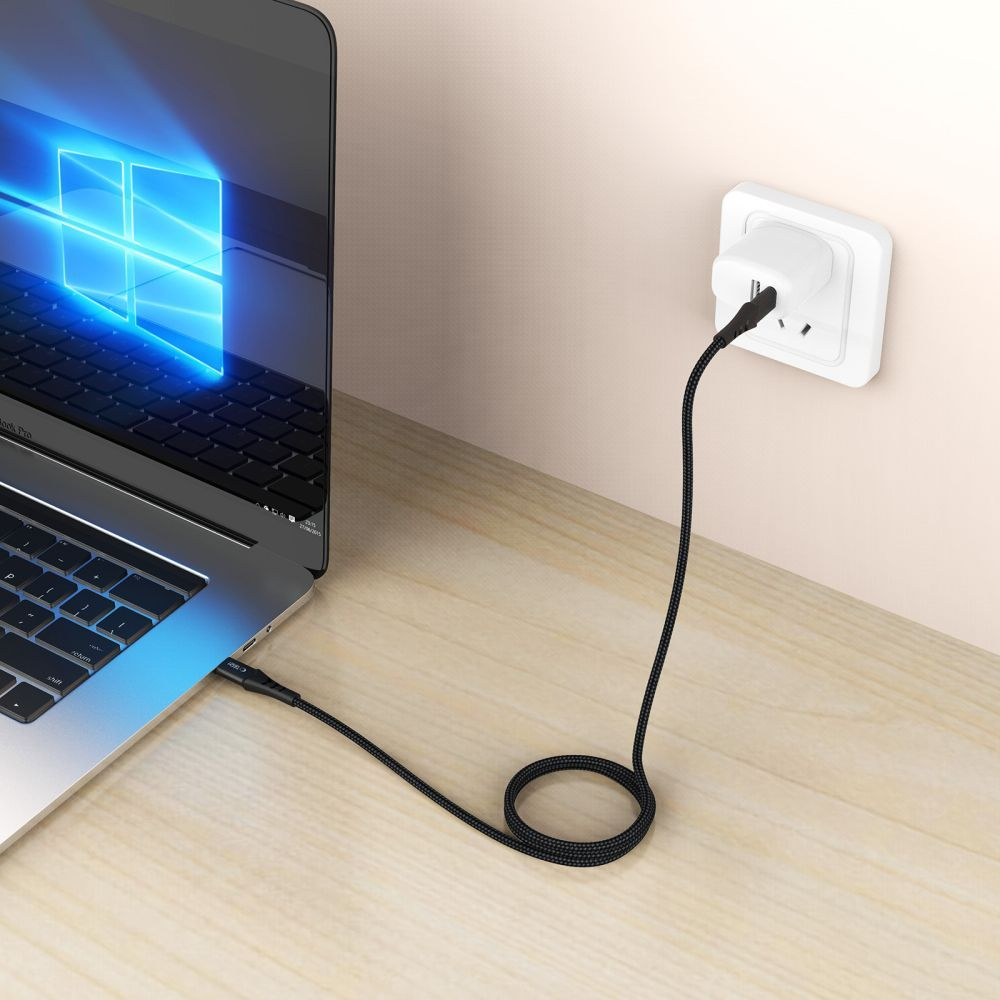 USB-C Daten- und Ladekabel - USB-C Tech-Protect UB11T Ultraboost, 100W, 1m, Schwarz