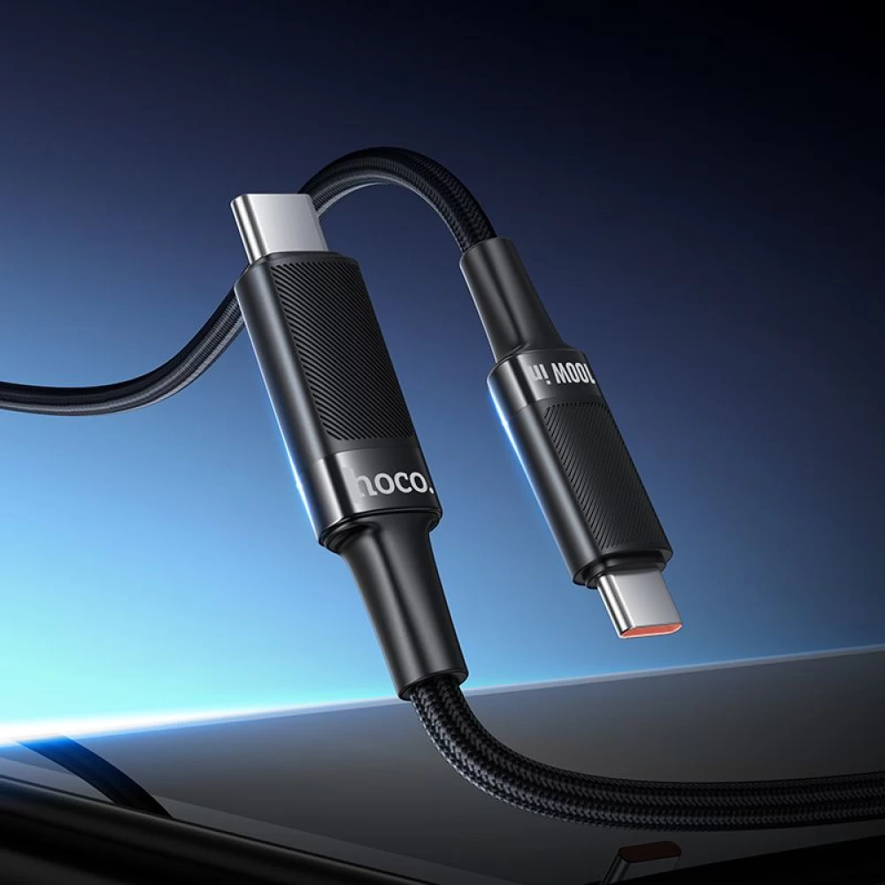 Daten- und Ladekabel USB-C - USB-C HOCO U153 Extreme, 100W, 1,2m, Schwarz