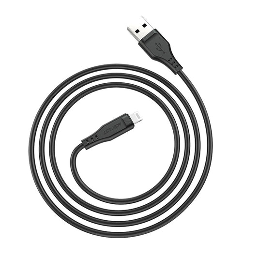 Daten- und Ladekabel USB-A - Lightning Acefast C3-02, 18W, 1,2m, Schwarz