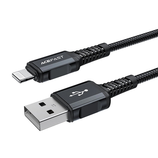 Daten- und Ladekabel USB-A - Lightning Acefast C4-02, 18W, 1,8m, Schwarz