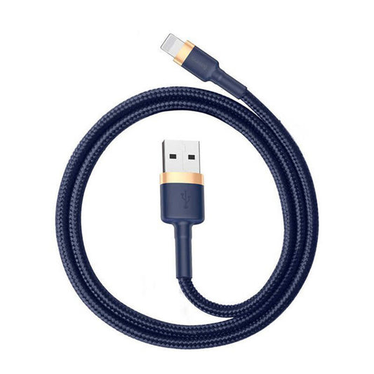USB-A - Lightning Baseus Cafule Daten- und Ladekabel, 18W, 1m, Blau Gold CALKLF-BV3