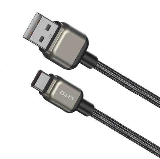 Daten- und Ladekabel USB-A - USB-C Lito LD17, 18W, 1m, Schwarz