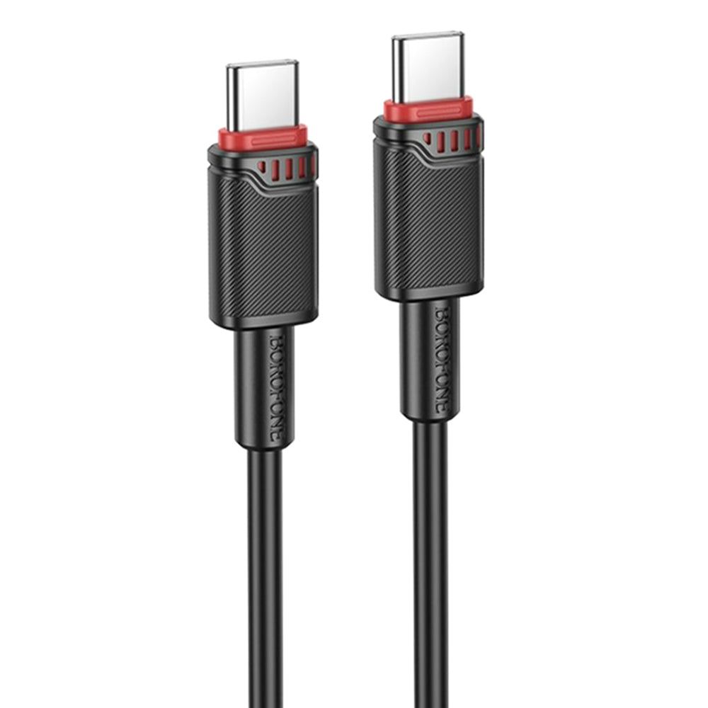Daten- und Ladekabel USB-C - USB-C Borofone BX110 Beneficio, 60W, 1m, Schwarz