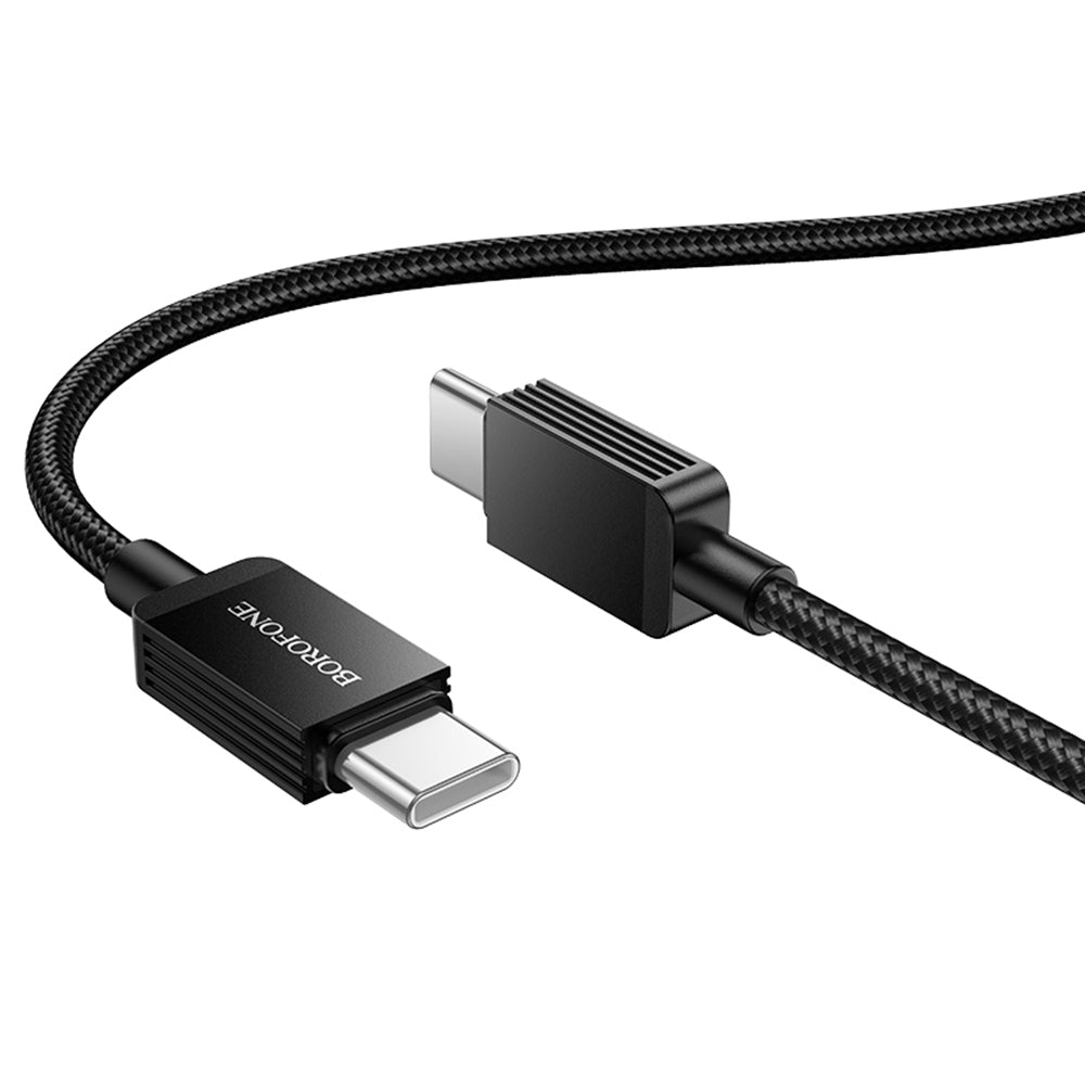 USB-C Data and Charging Cable - USB-C Borofone BX120 Placer, 60W, 1m, Black