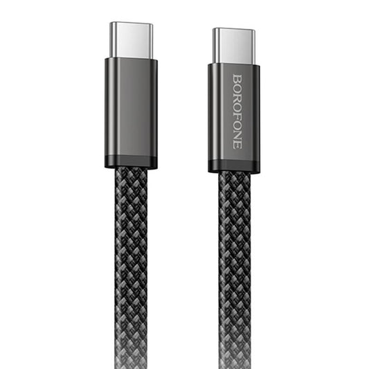 USB-C Daten- und Ladekabel - USB-C Borofone BX124 Peace, 60W, 1m, Schwarz