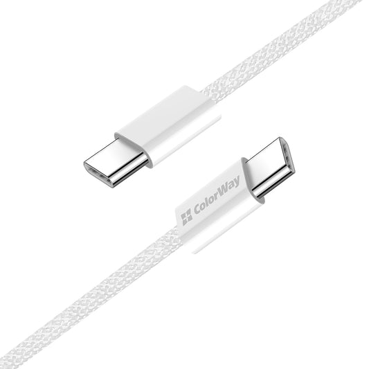 Daten- und Ladekabel USB-C - USB-C ColorWay CW-CBPDCC061, 60W, 1m, Grau