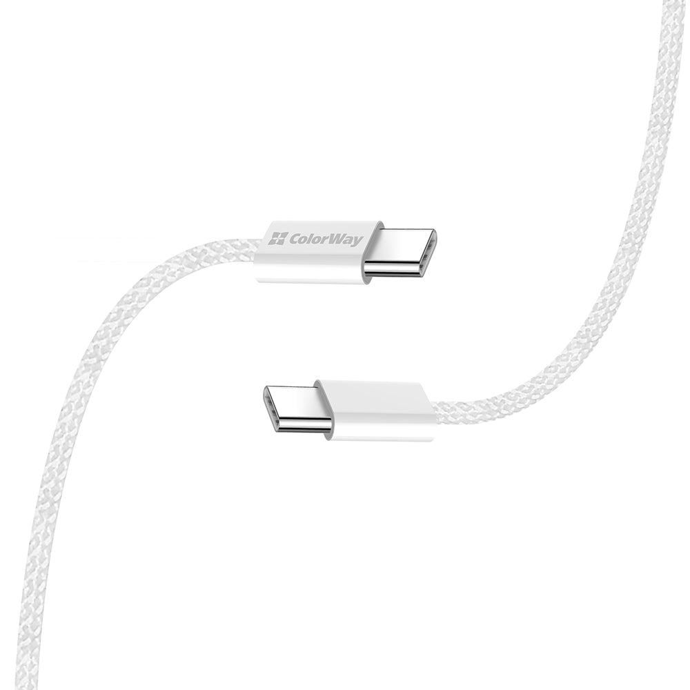 USB-C Data and Charging Cable - USB-C ColorWay CW-CBPDCC061, 60W, 1m, Gray