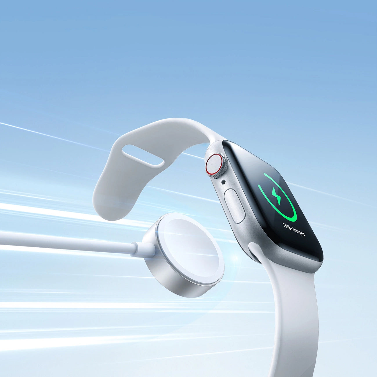 Wireless-Ladegerät Joyroom S-IW008 für Apple Watch Series, USB-A, Weiß
