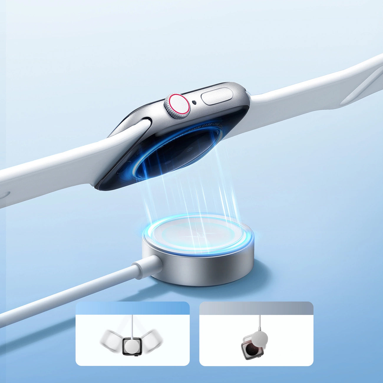 Wireless-Ladegerät Joyroom S-IW008 für Apple Watch Series, USB-A, Weiß