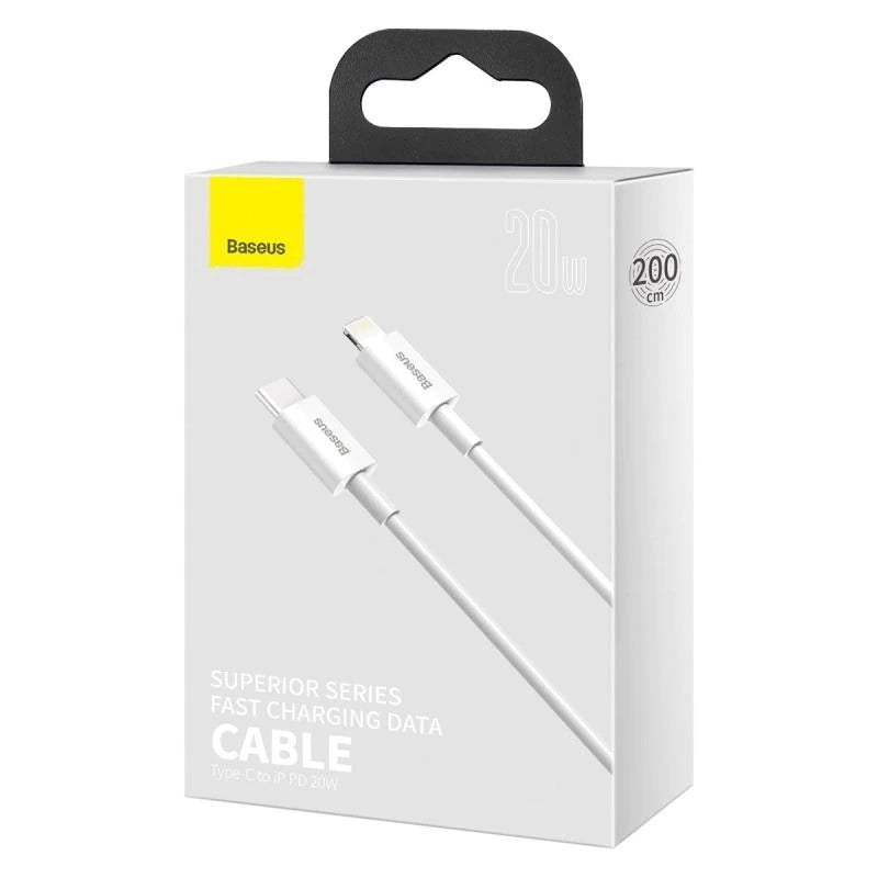 Baseus Superior Series USB-C auf Lightning Kabel 20W 2m | Weiß