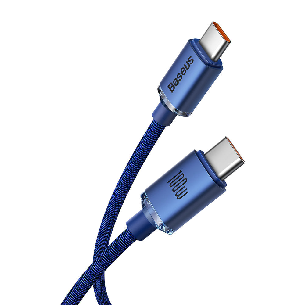 Daten- und Ladekabel USB-C - USB-C Baseus Crystal Shine Series, 100W, 1.2m, Blau CAJY000603