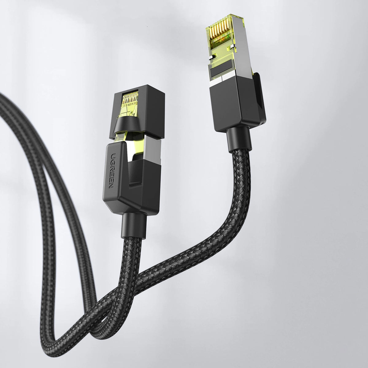 Netzwerkkabel UGREEN NW150, UTP, Kat7, 2m, Schwarz