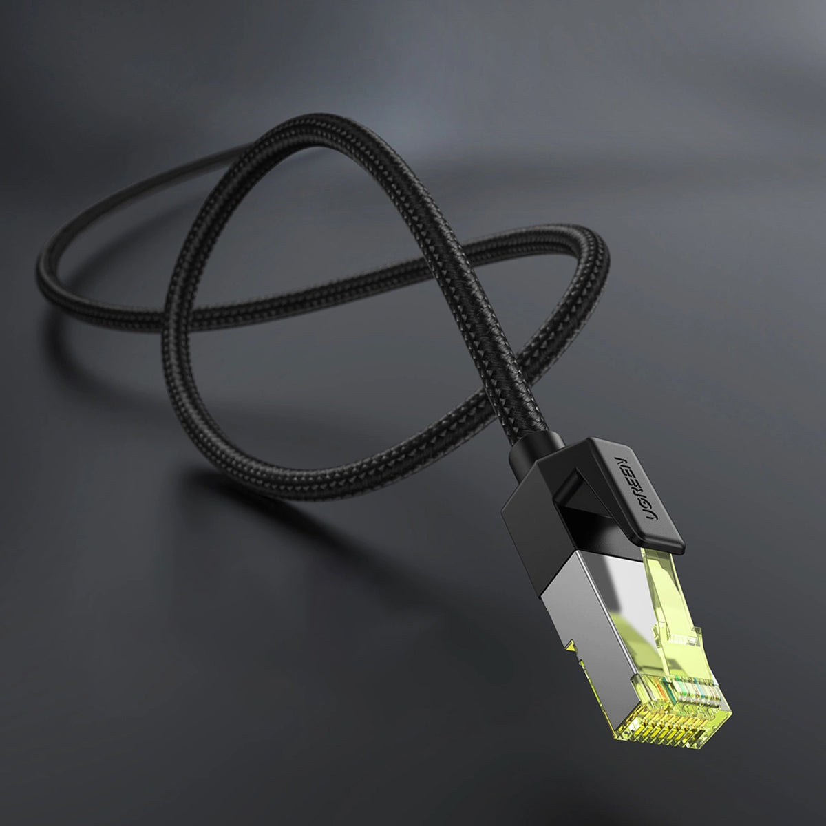 Netzwerkkabel UGREEN NW150, UTP, Kat7, 2m, Schwarz