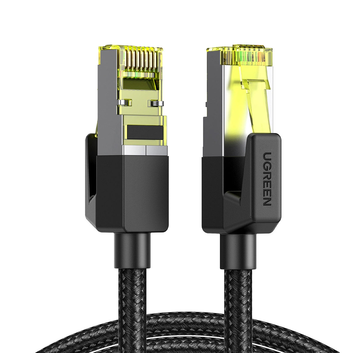 Netzwerkkabel UGREEN NW150, UTP, Kat7, 2m, Schwarz