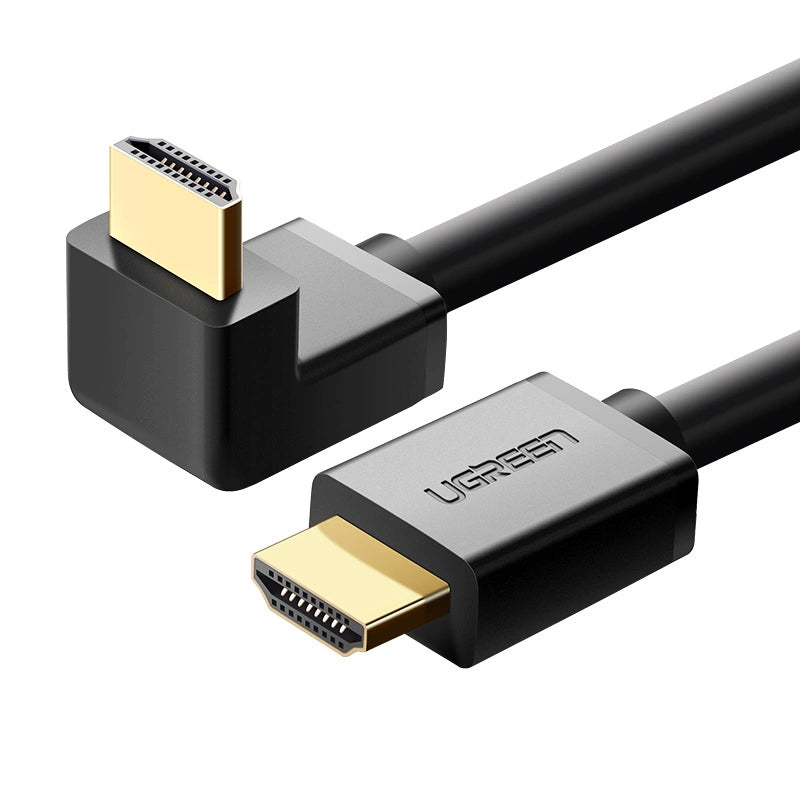UGREEN Angled Videokabel, HDMI - HDMI, 4K, 2m, Schwarz