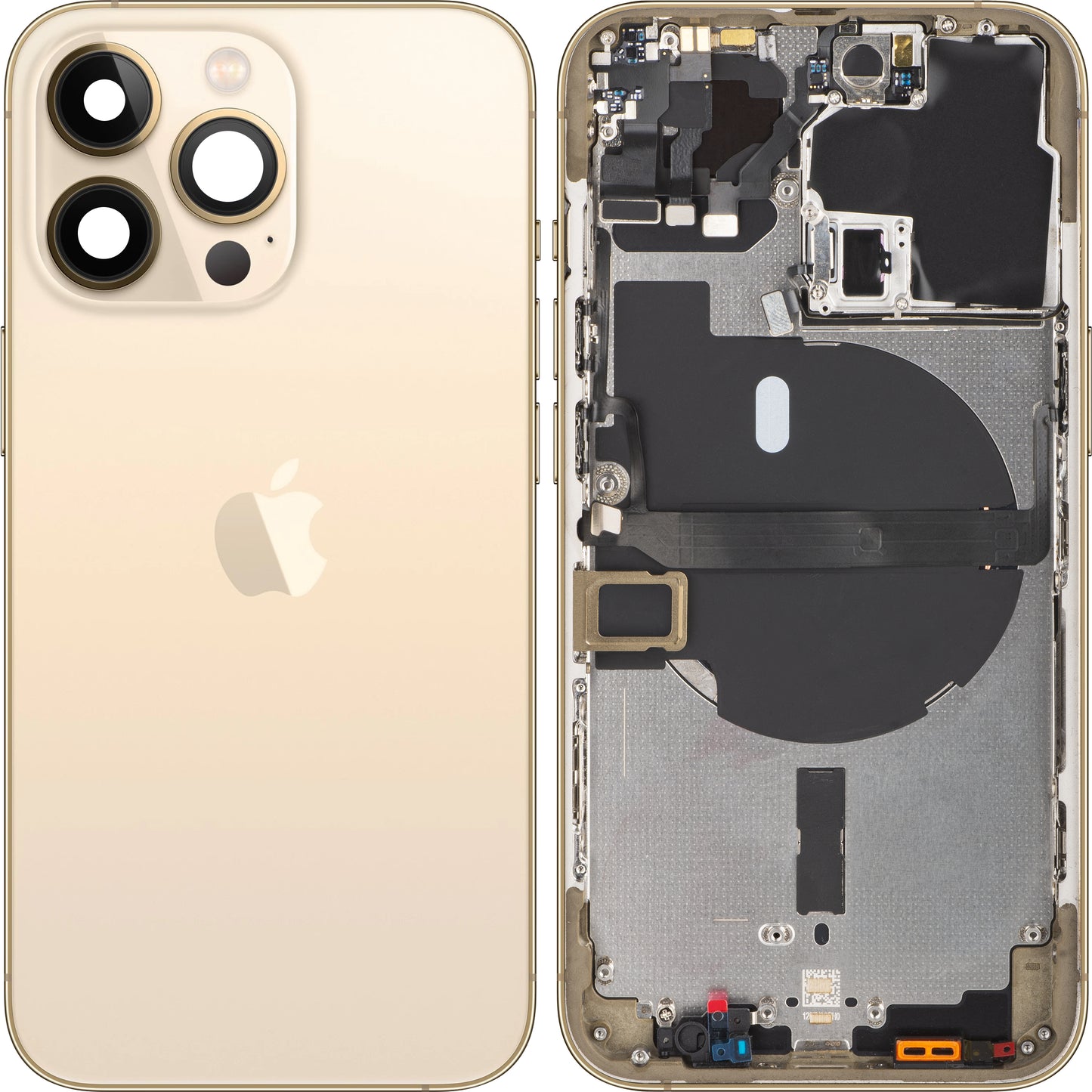 Apple iPhone 13 Pro Batterieabdeckung, mit halbem Gehäuse, Gold, Swap