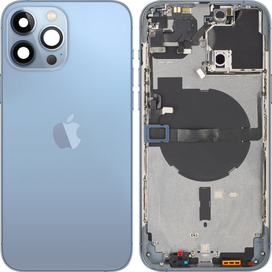 Apple iPhone 13 Pro Max Batterieabdeckung, mit Mittelgehäuse, blau (Sierra Blau), Swap
