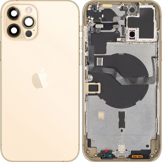 Apple iPhone 12 Pro Max Batterieabdeckung, mit halbem Gehäuse, Gold, Swap