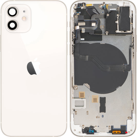 Apple iPhone 12 Batterieabdeckung, mit halbem Gehäuse, weiß, Swap