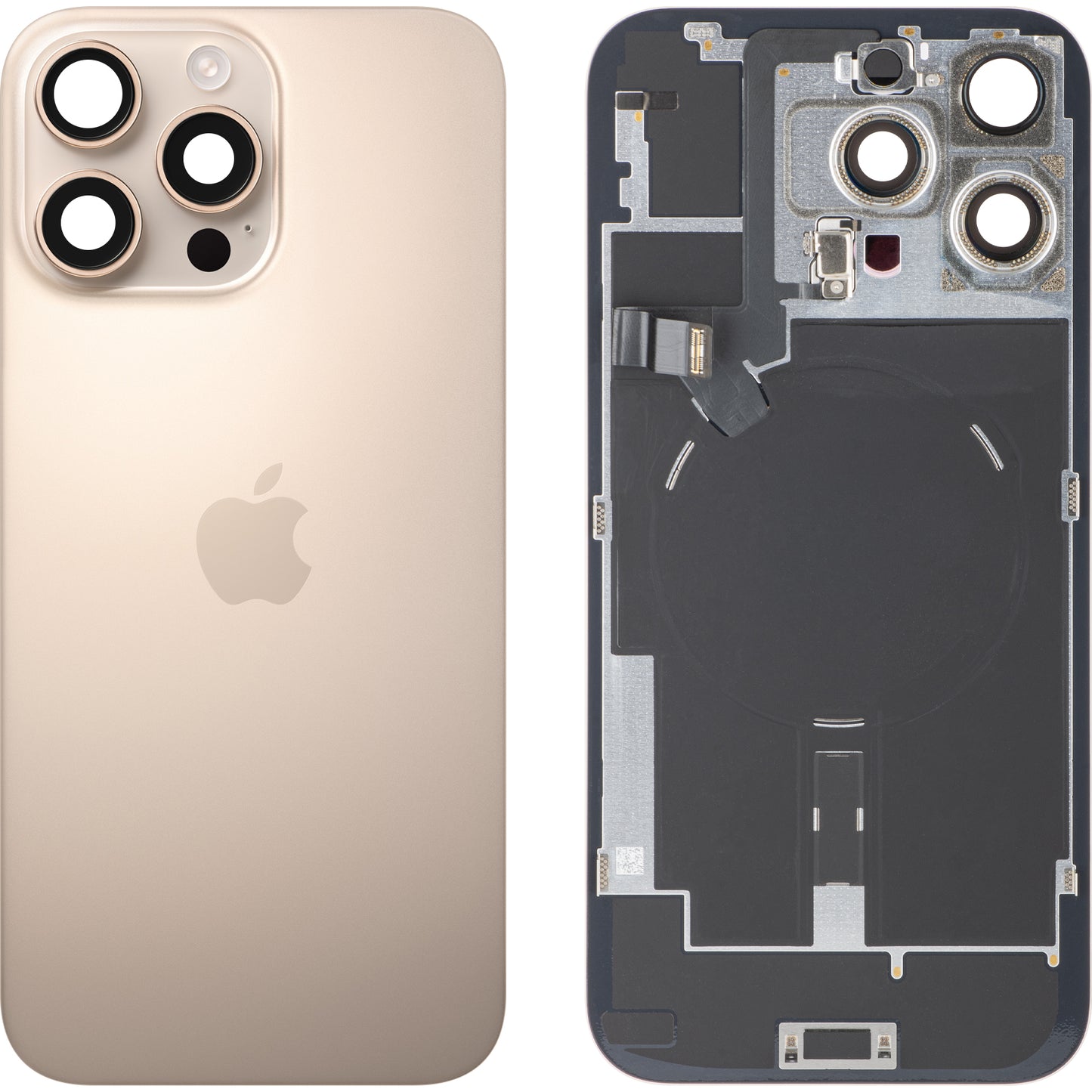 Apple iPhone 16 Pro Max Battery Cover, Gold (Desert Titanium), Premium Swap