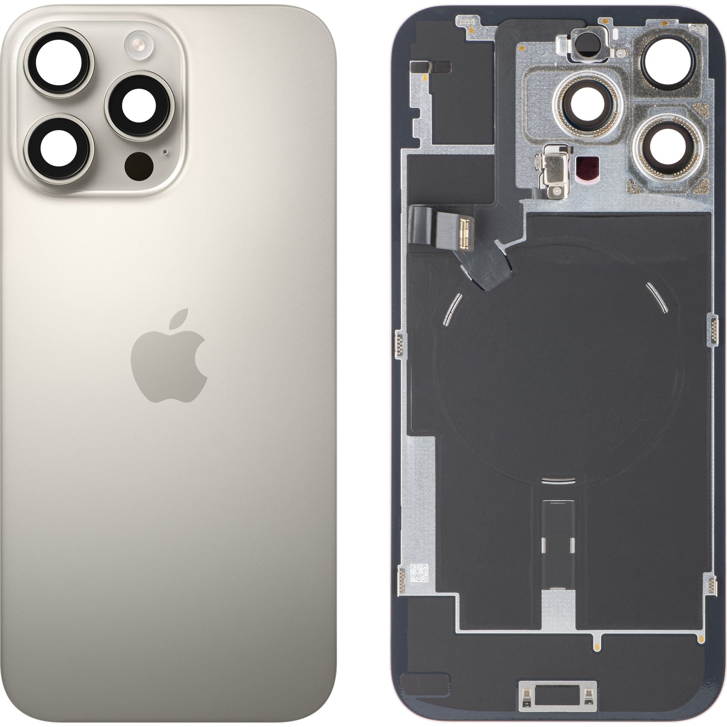 Akkuabdeckung Apple iPhone 16 Pro Max, Beige (Naturtitan), Premium Swap