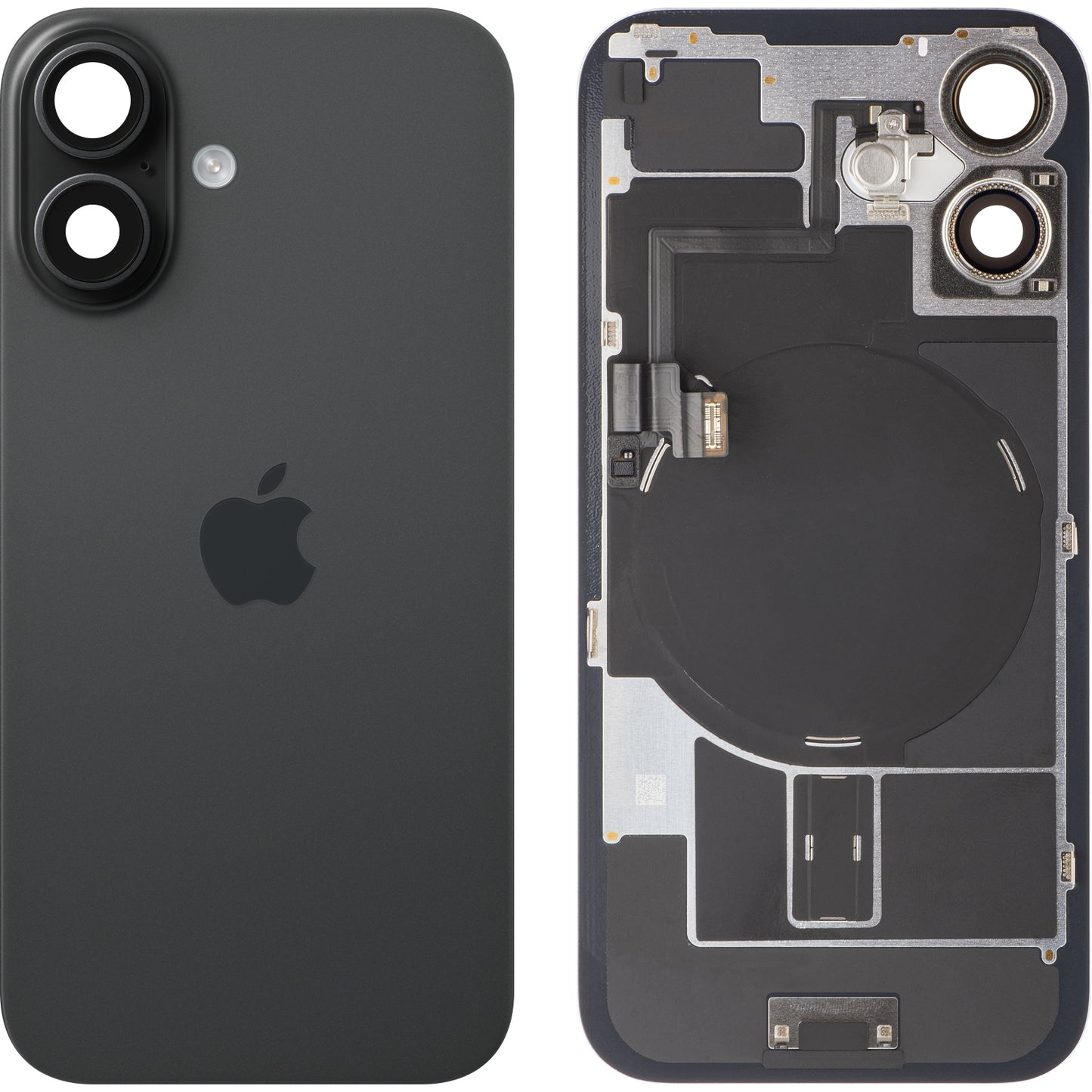 Apple iPhone 16 Battery Cover, Black, Premium Swap