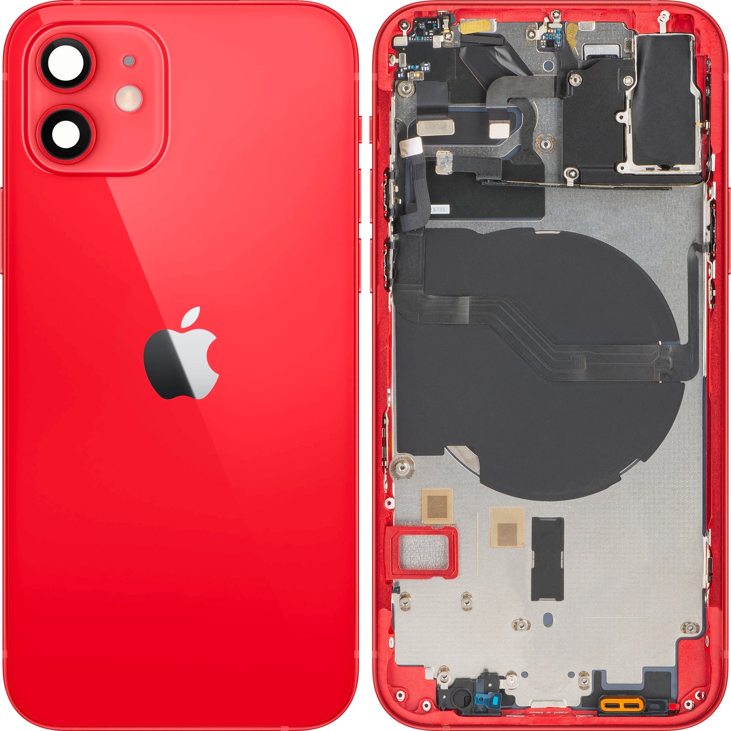 Apple iPhone 12 Akkudeckel, mit Mittelgehäuse, Rot, Swap