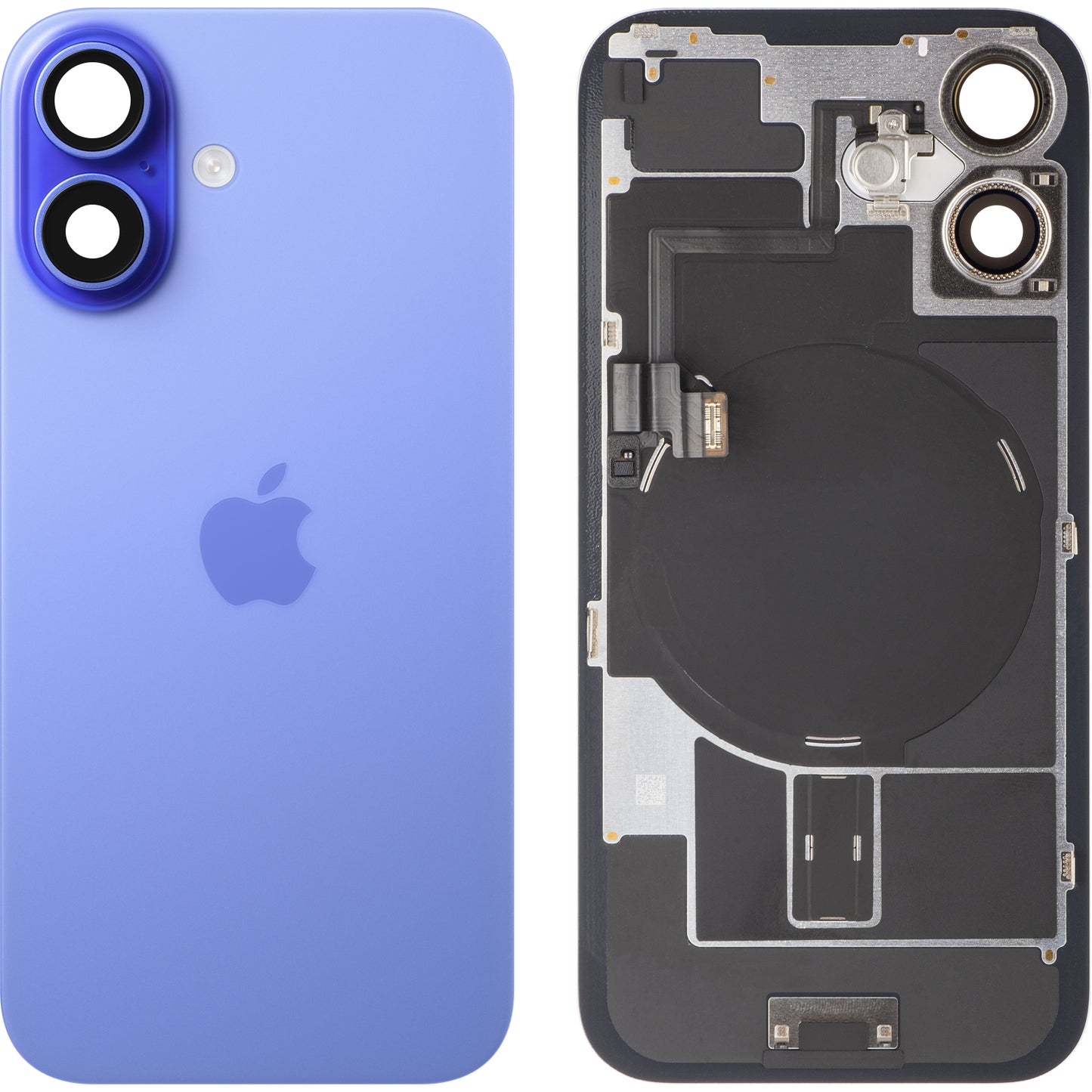 Batteriedeckel Apple iPhone 16, Blau (Ultramarin), Swap Premium