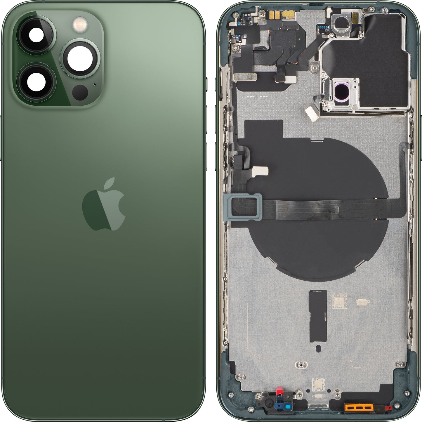 Akkuabdeckung Apple iPhone 13 Pro Max, mit Mittelgehäuse, Grün (Alpine Green), Swap
