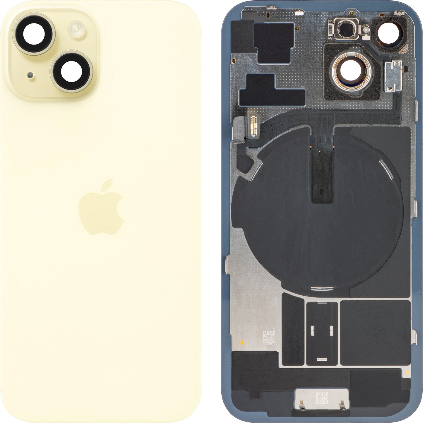 Apple iPhone 15 Battery Cover, Yellow, Premium Swap