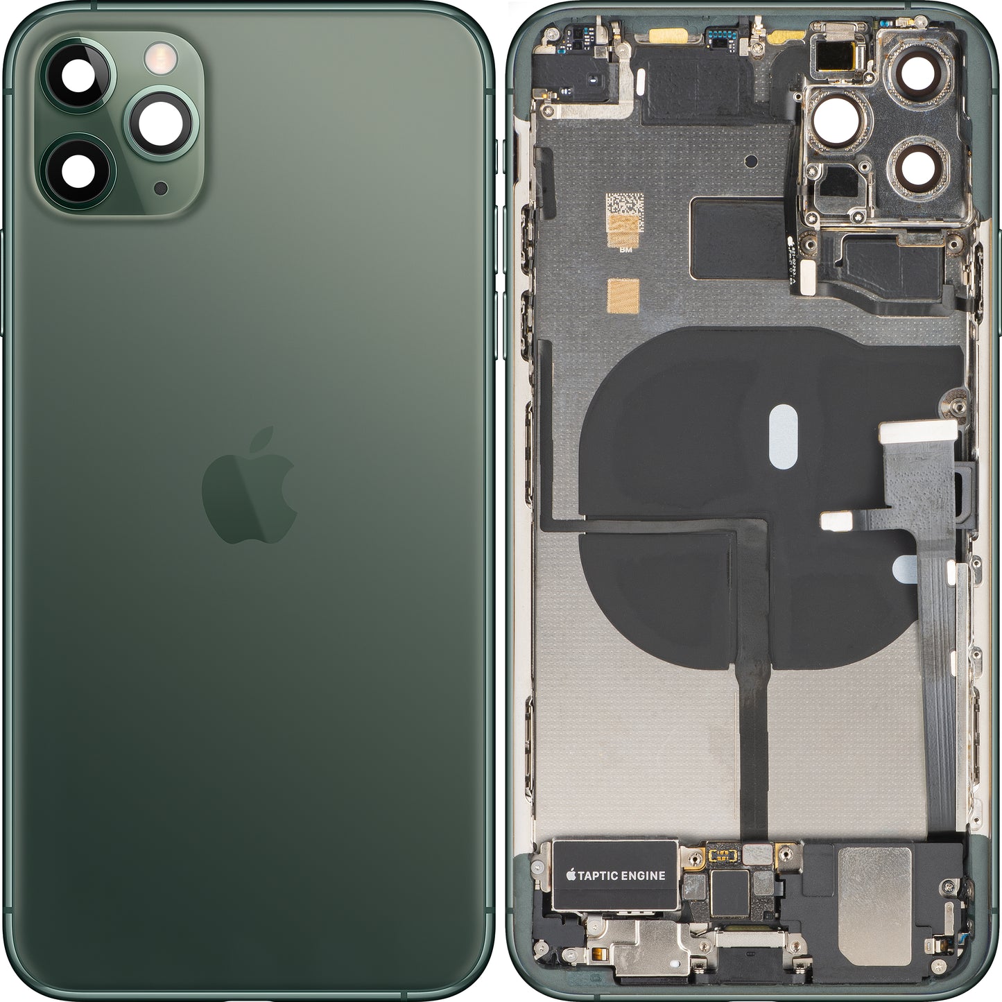 Akkuabdeckung Apple iPhone 11 Pro Max, mit Mittelgehäuse, Vollständige Teile, Grün (Midnight Green), Swap