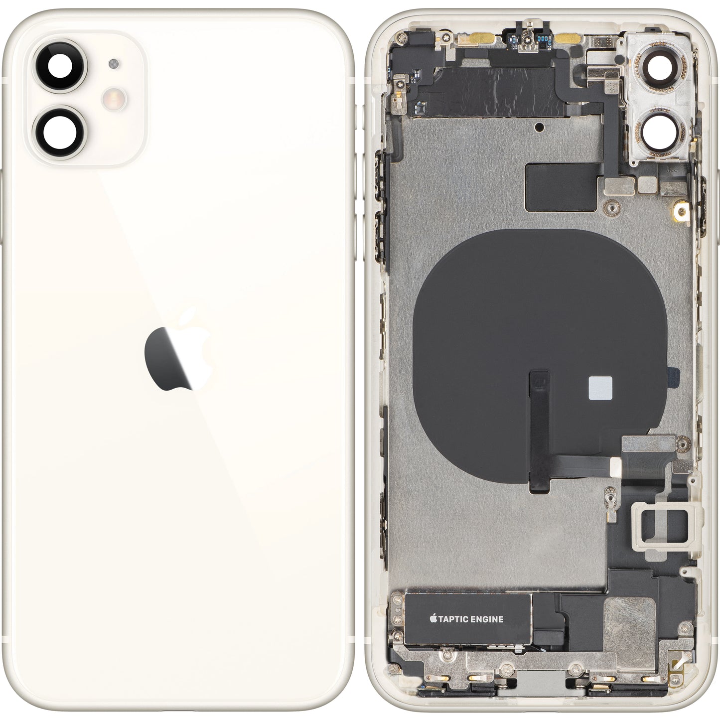 Apple iPhone 11 Akkudeckel, mit Mittelgehäuse, Vollständige Teile, Weiß, Swap
