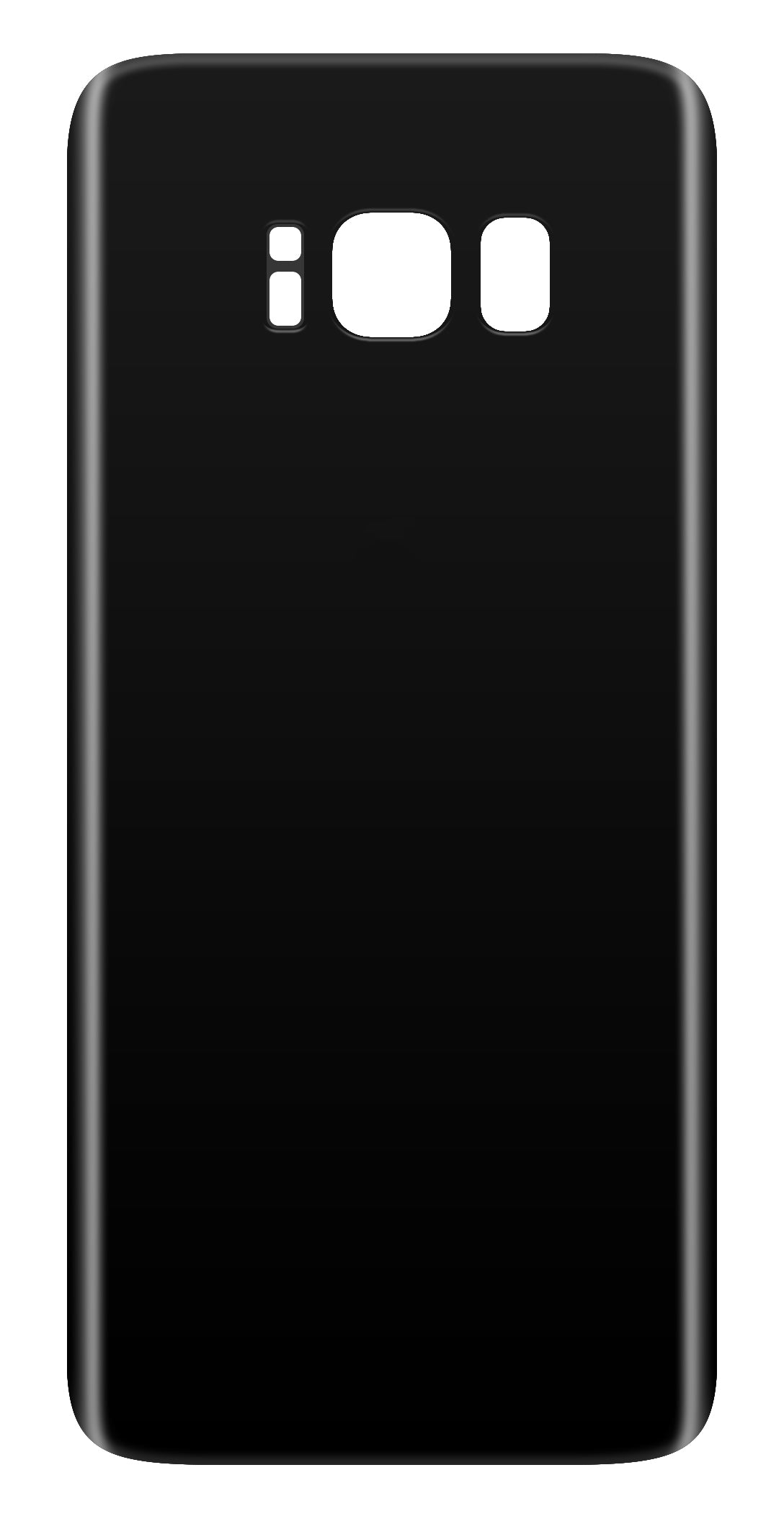 Akkudeckel kompatibel mit Samsung Galaxy S8 G950, Schwarz
