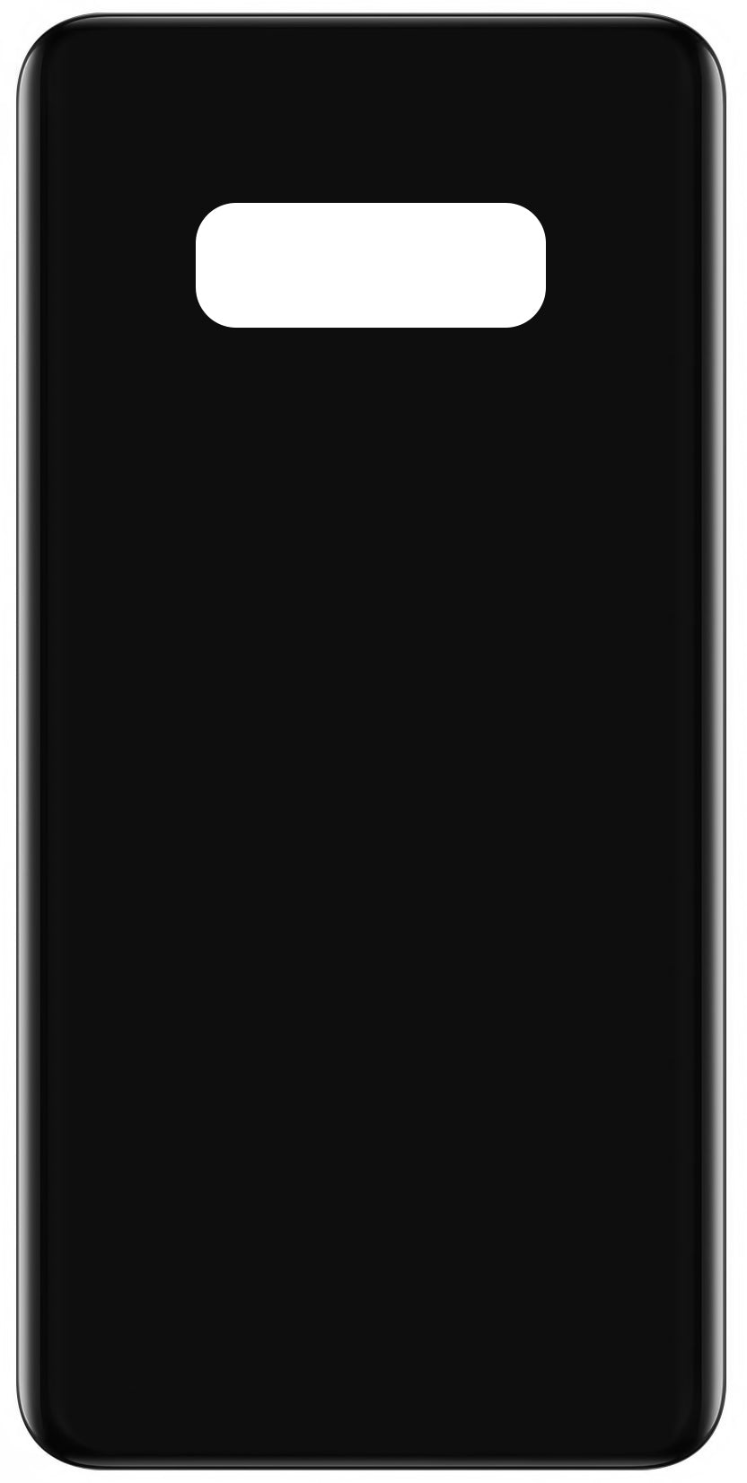 Batteriedeckel kompatibel mit Samsung Galaxy S10e G970, Schwarz