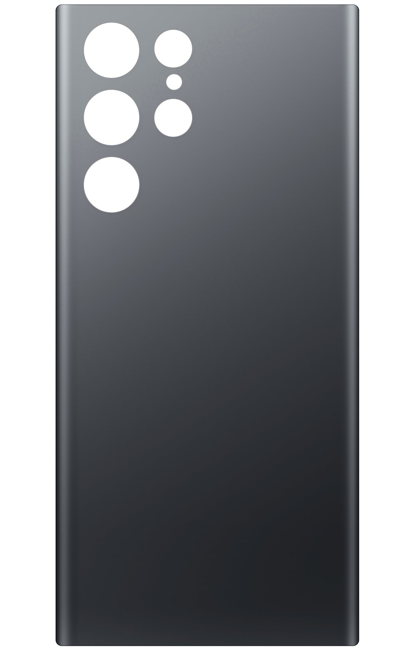Batteriedeckel kompatibel mit Samsung Galaxy S22 Ultra 5G S908, Grau