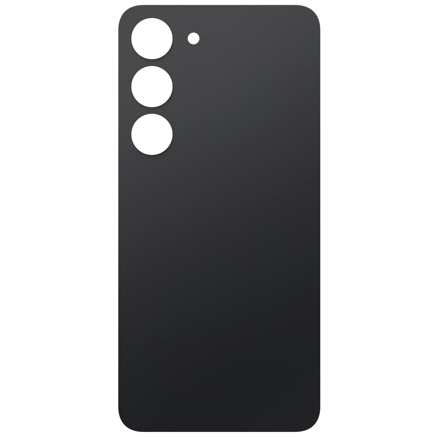 Akkudeckel kompatibel mit Samsung Galaxy S23 S911, Schwarz