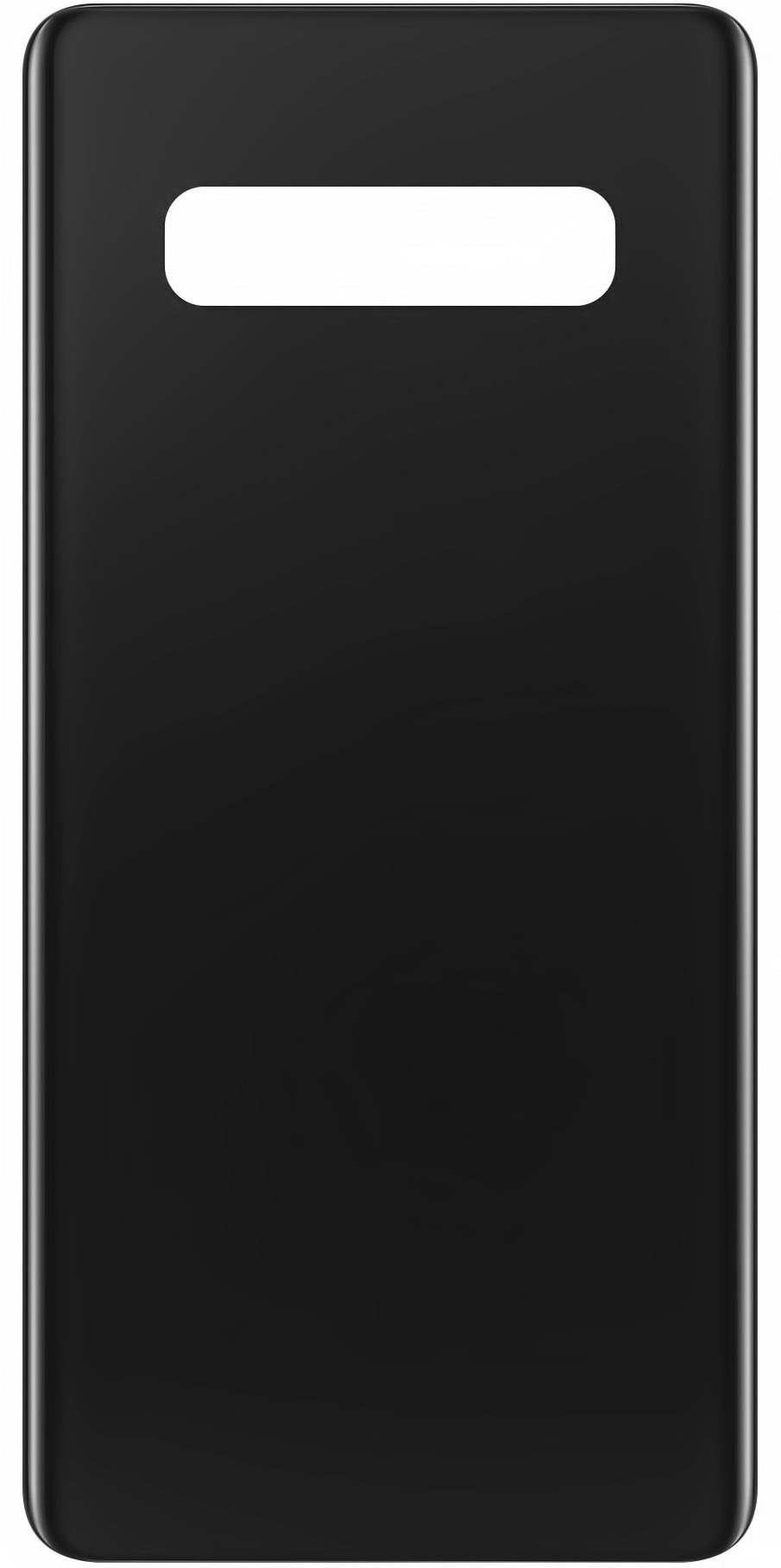 Batteriedeckel kompatibel mit Samsung Galaxy S10+ G975, Schwarz (Prism Black)