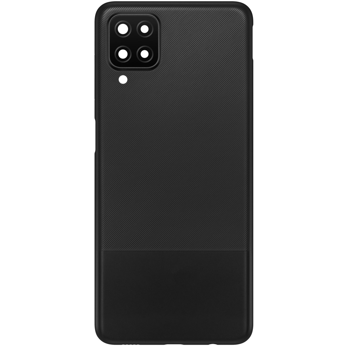 Batteriedeckel kompatibel mit Samsung Galaxy A12 Nacho A127 / A12 A125, Schwarz