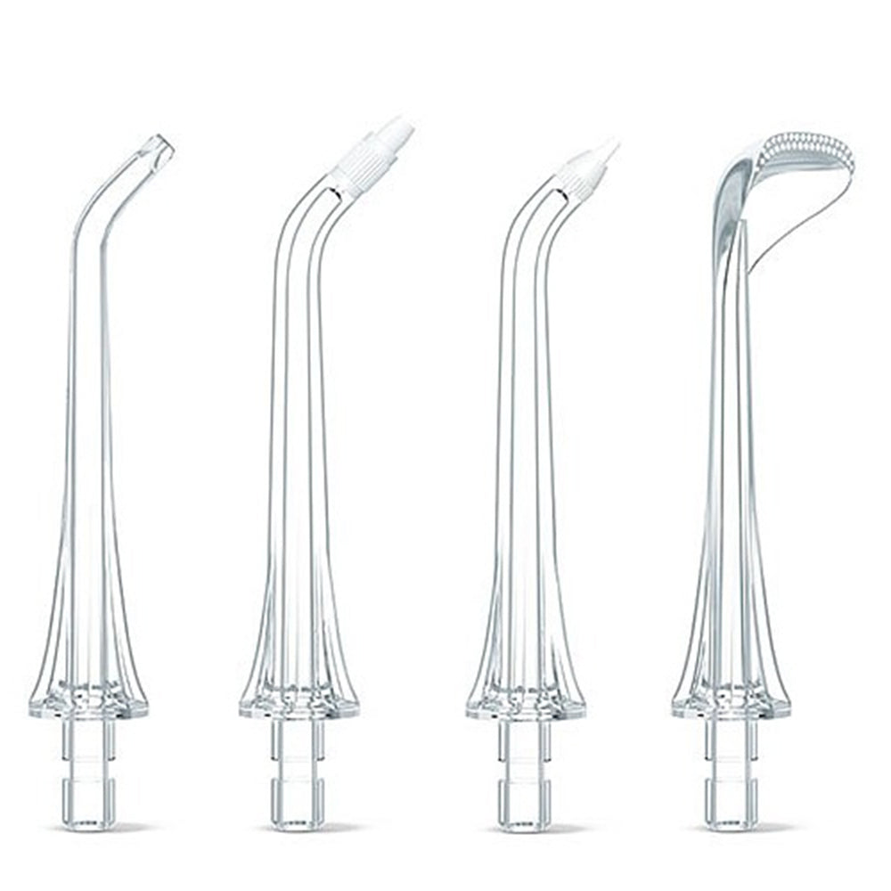 Ersatzkopf für Bitvae C2 / F30 / 204 Munddusche, 4 Stück Set, Transparent