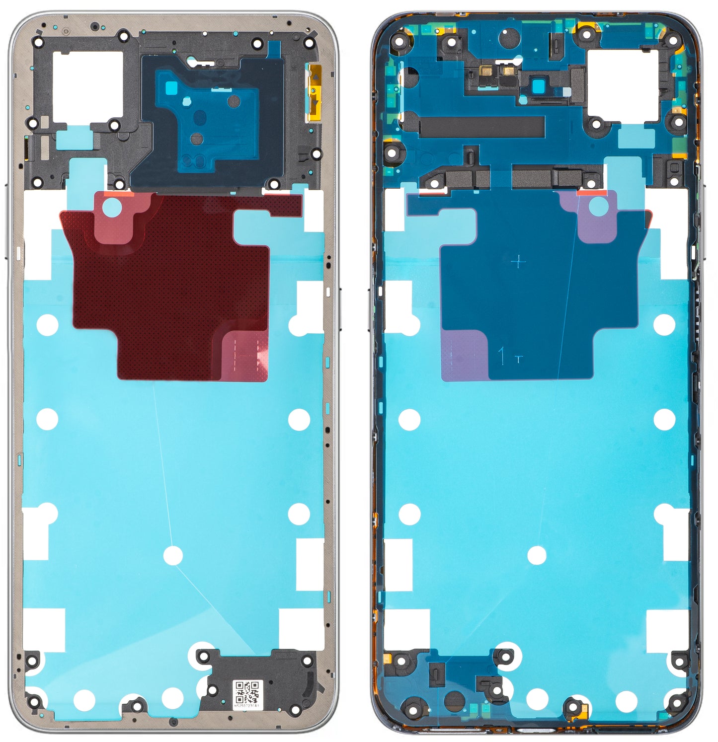 Mittelgehäuse Honor X7d 4G, Silber (Meteor Silver), Service Pack 9707ACDQ