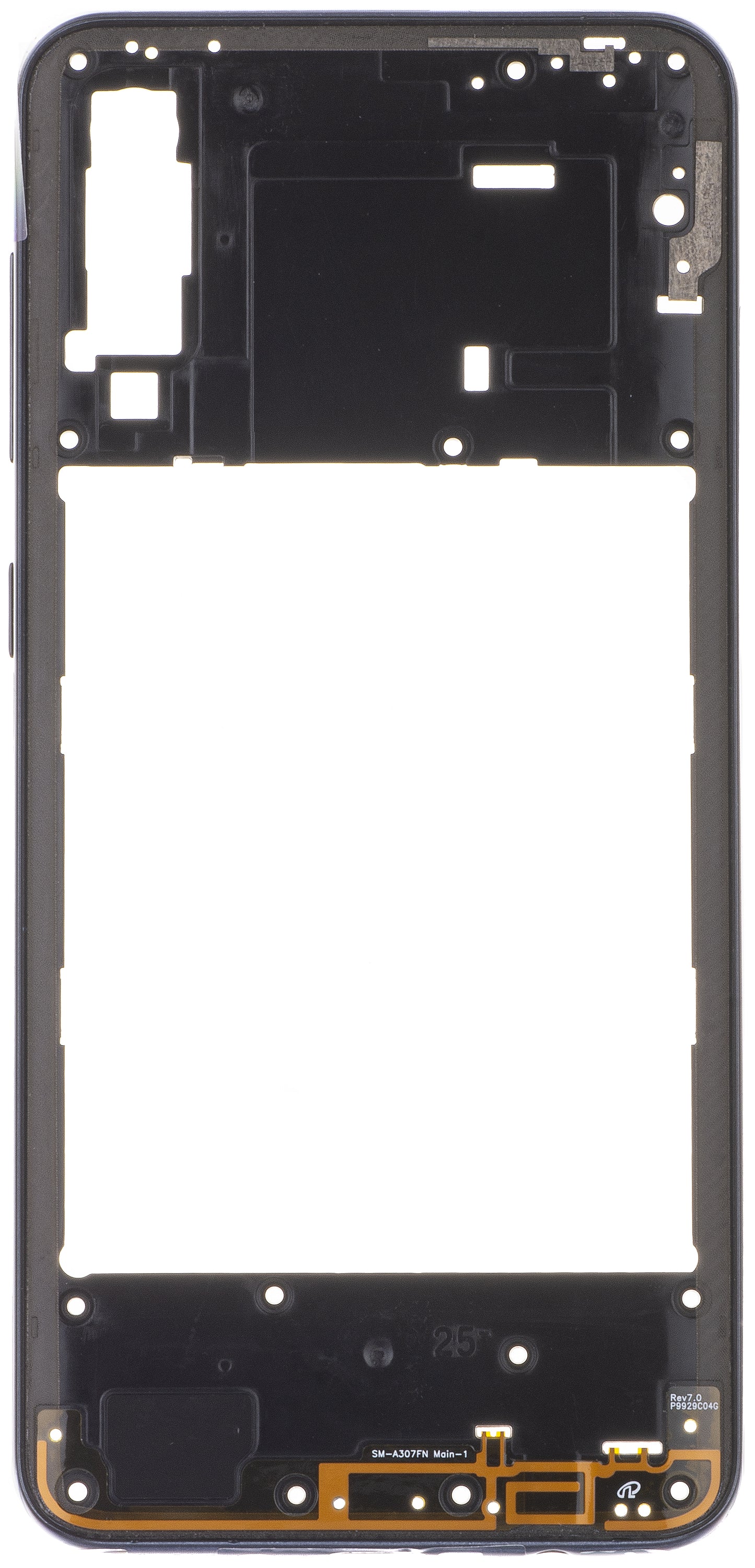 Mittelrahmen für Samsung Galaxy A30s A307 | Schwarz | Original Ersatzteil