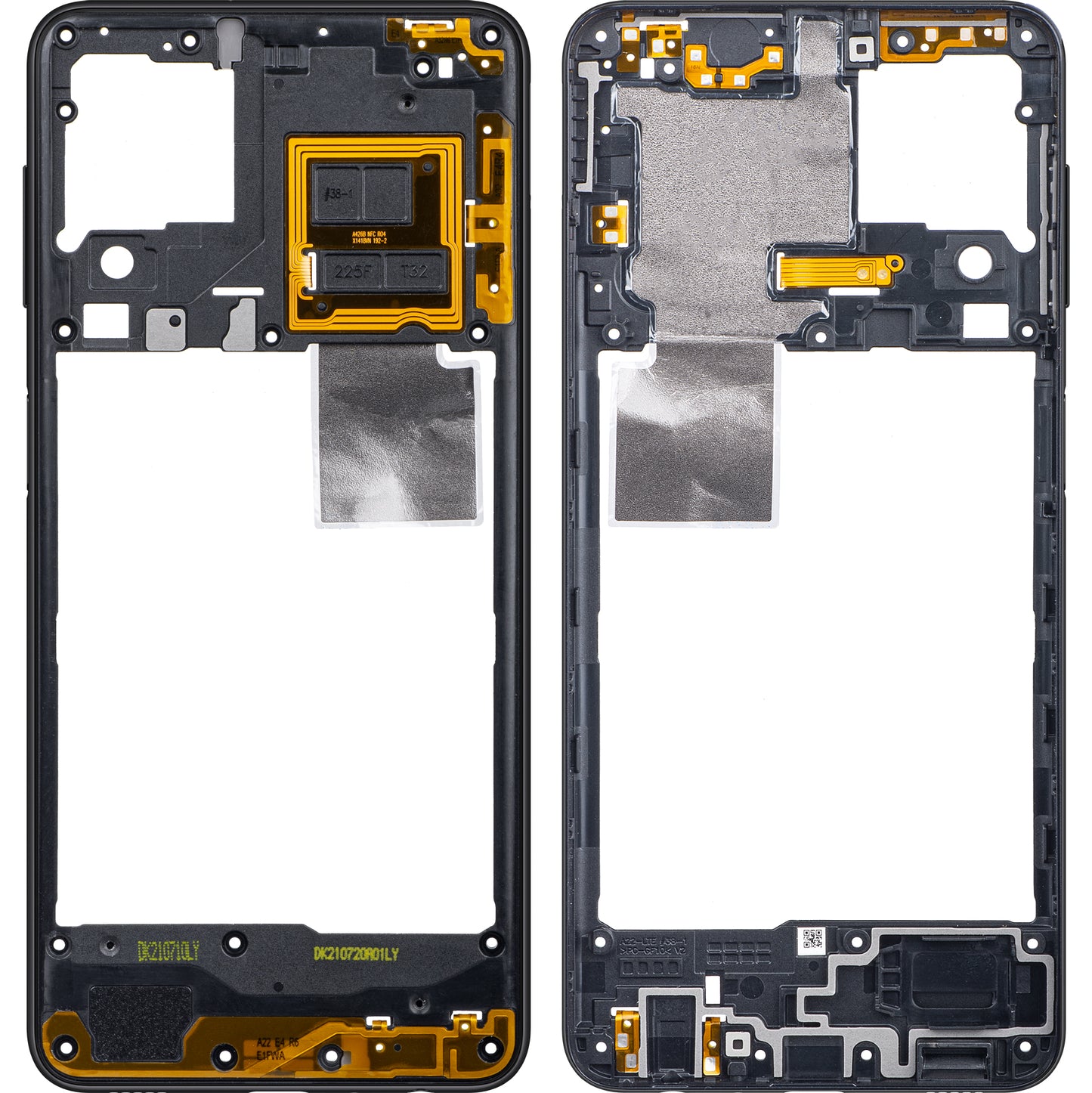 Mittelrahmen für Samsung Galaxy A22 4G A225 | Schwarz | Original