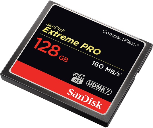 SanDisk Extreme Pro CompactFlash Memory Card, 128Gb, UDMA 7 SDCFXPS-128G-X46