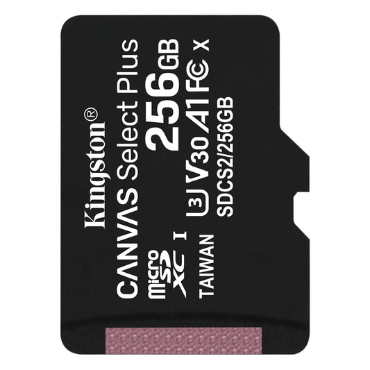 Kingston Canvas Select Plus Android A1 microSDXC Speicherkarte Kingston Canvas Select Plus Android A1, 256Gb, Klasse 10 / UHS-1 U1 SDCS2/256GBSP