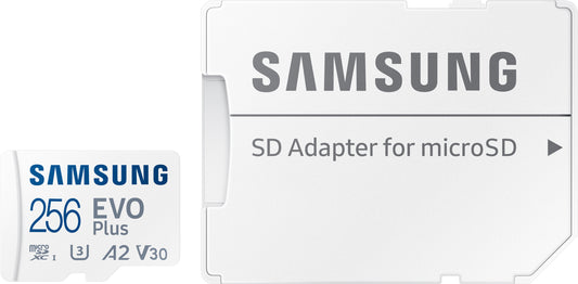 Speicherkarte microSDXC Samsung Evo Plus, 256Gb, Klasse 10 / UHS-1 U3, mit Adapter MB-MC256SA/EU MB-MC256SA/EU